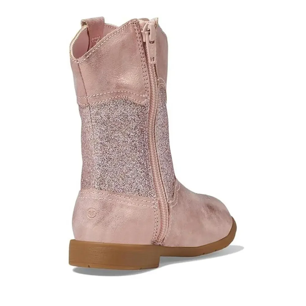 Stride Rite SR Wynona BG040001 Girls US 3 M Pink Leather Western Boots RHS9187